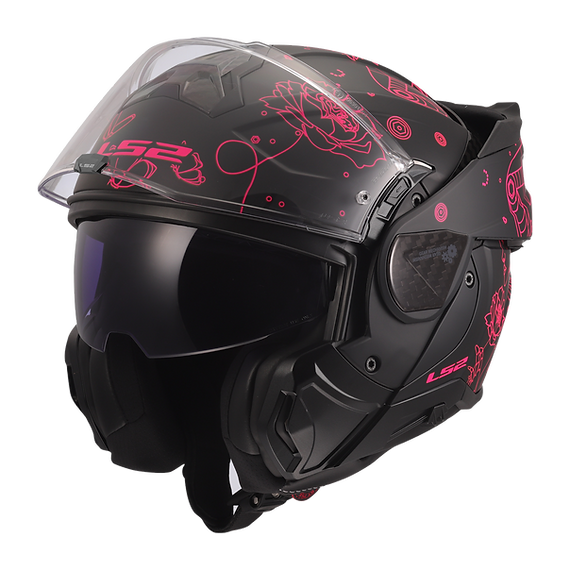 LS2 Advant II Sophia Modular Motorcycle Helmet W/ SunShield