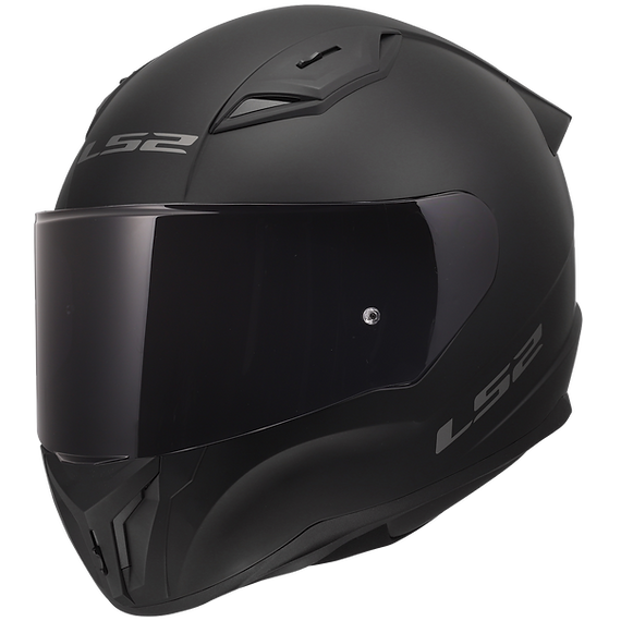LS2 Centric Solid Full Face Motorcycle Helmet W/Dark Smoke Shield
