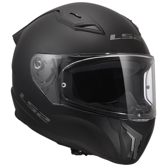 LS2 Centric Solid Full Face Motorcycle Helmet W/Dark Smoke Shield