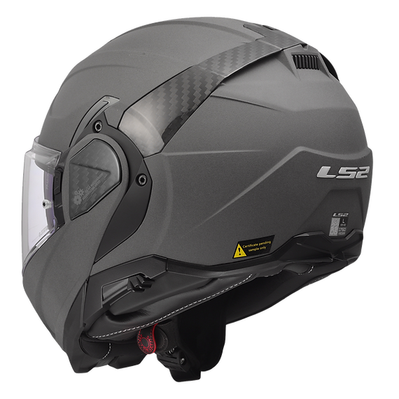 LS2 Advant II Solid Modular Motorcycle Helmet W/ SunShield