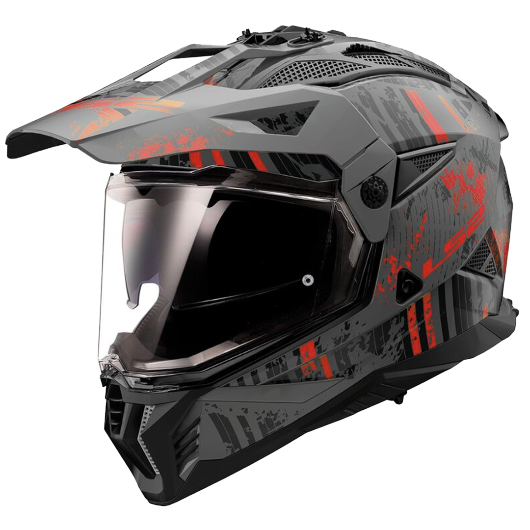 LS2 Blaze II Crazy Adventure Motorcycle Helmet W/ SunShield