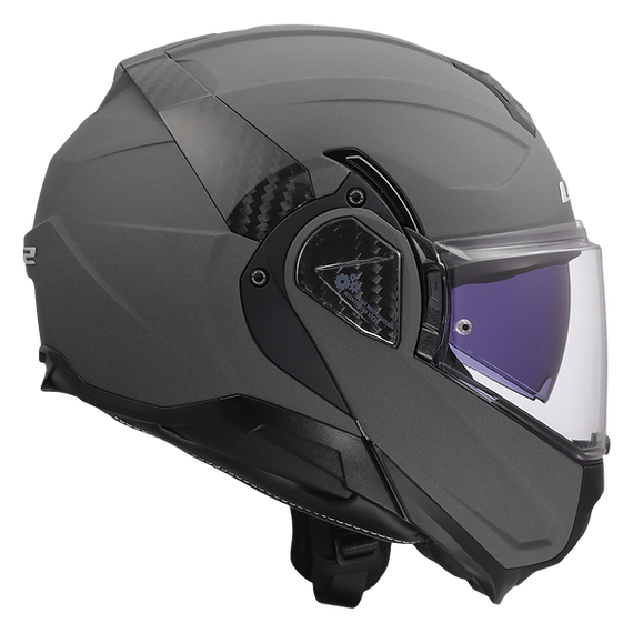 LS2 Advant II Solid Modular Motorcycle Helmet W/ SunShield