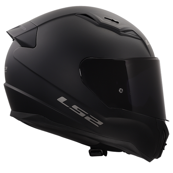 LS2 Centric Solid Full Face Motorcycle Helmet W/Dark Smoke Shield