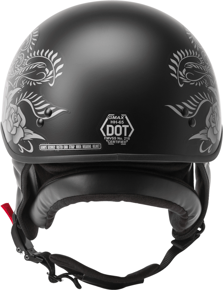 GMax HH 65 Rose Half Face Motorcycle Helmet
