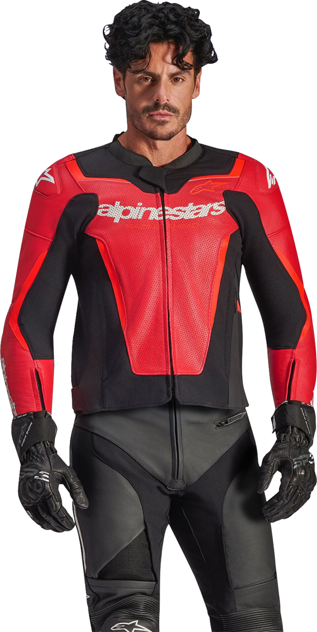 Alpinestars Men's GP Force v2 Leather Airflow Motorcycle Riding Jacket