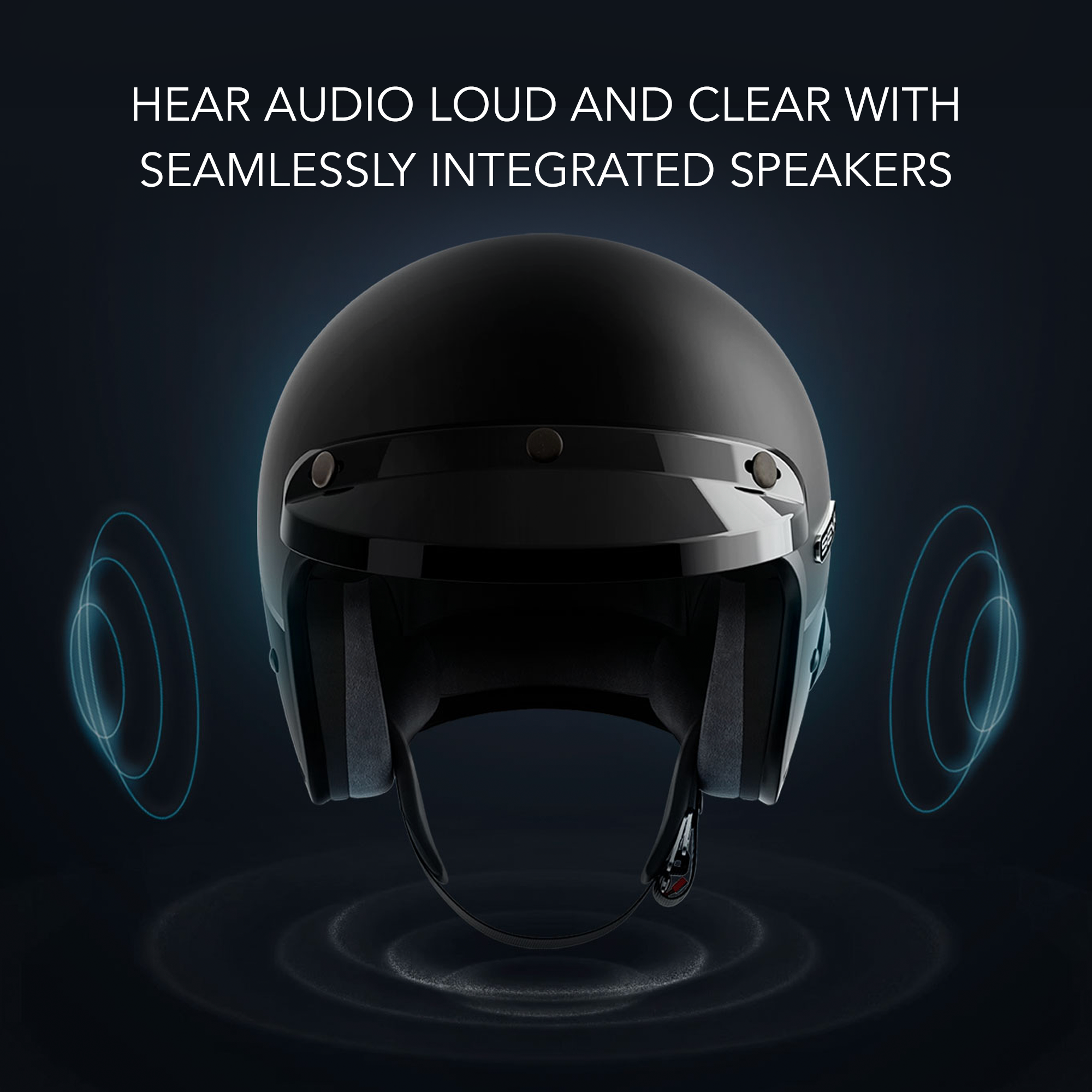 Sena Surge Mesh intercom Open Face Motorcycle Helmet