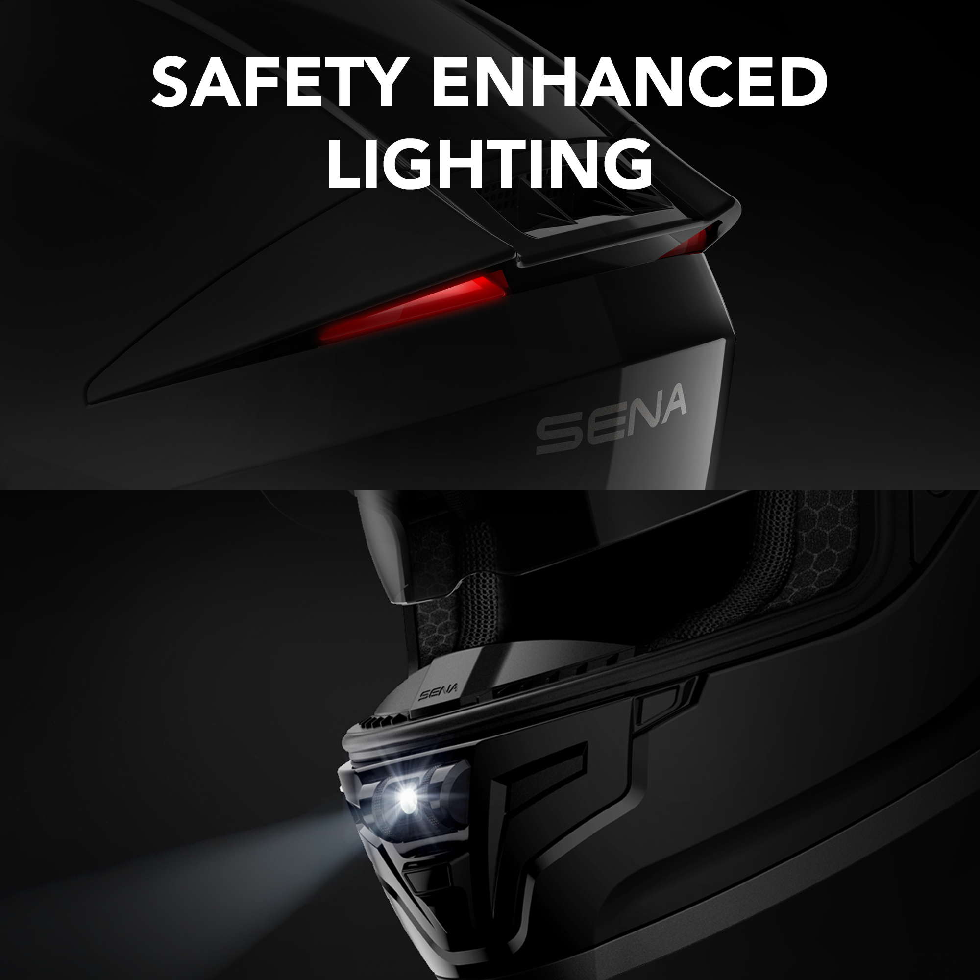 Sena Phantom Full Face Smart Motorcycle Bluetooth Helmet