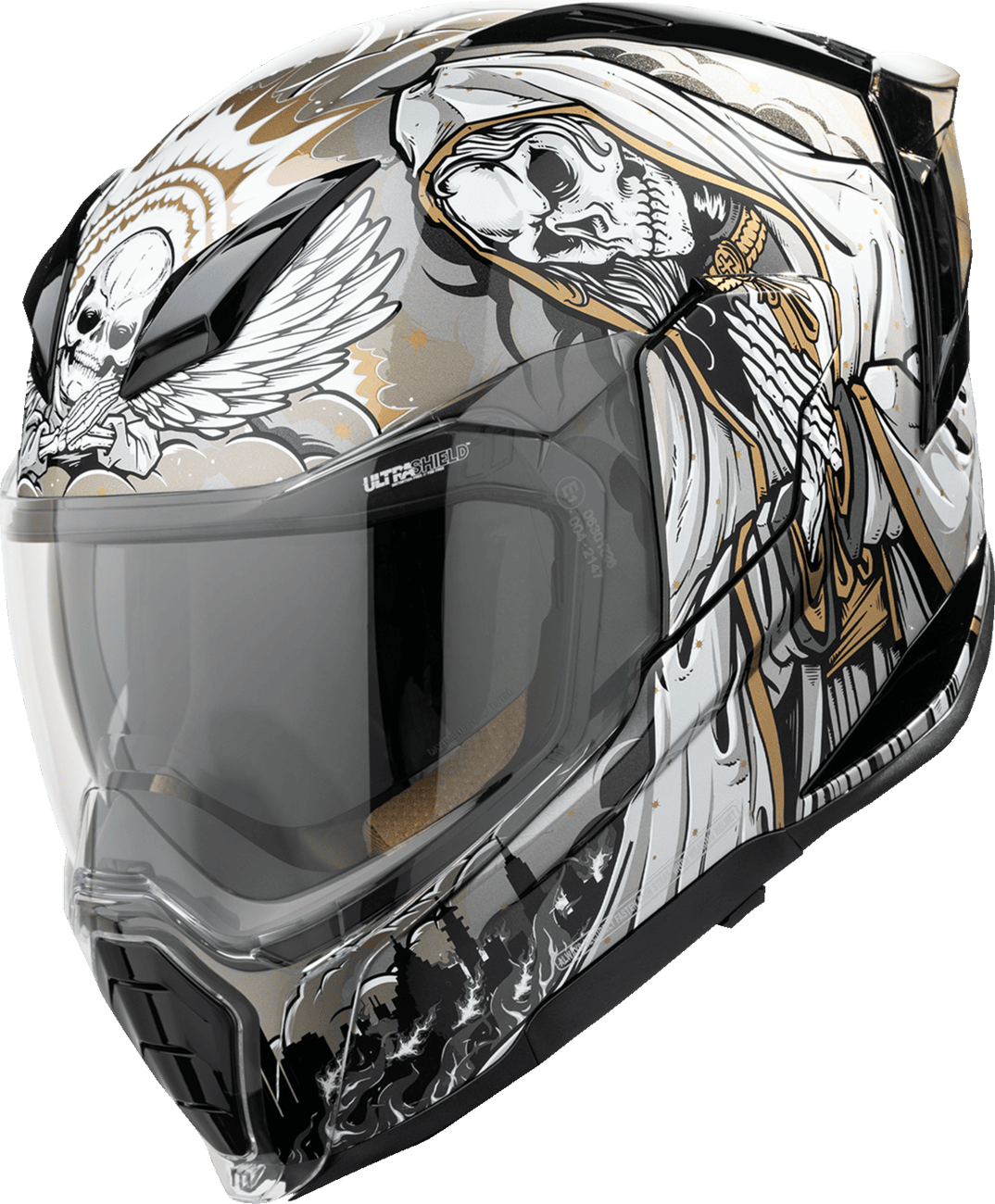 Icon Ultraflite Nuestra Senora Full Face Motorcycle Helmet