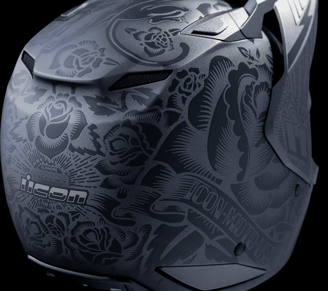 Icon Elsinore Darkgard Modular Motorcycle Helmet