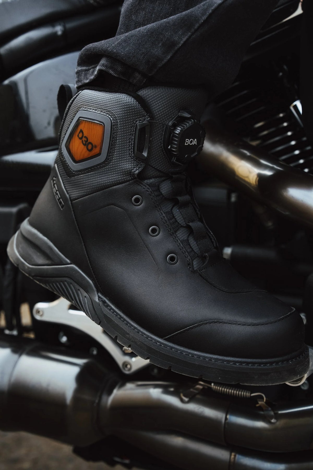 Icon Men's Upstate CE Motorcycle Riding Boots