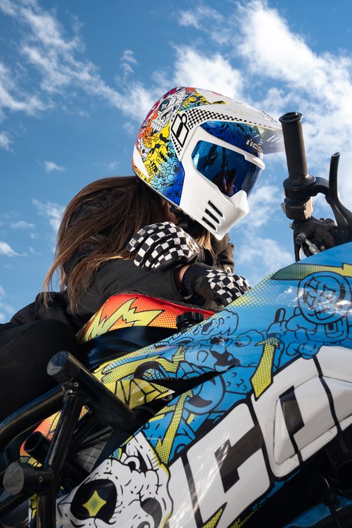 Icon Elsinore Doodle 3 Modular Motorcycle Helmet
