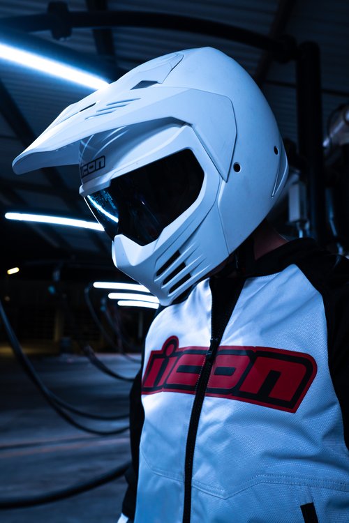 Icon Elsinore Monotype Modular Motorcycle Helmet