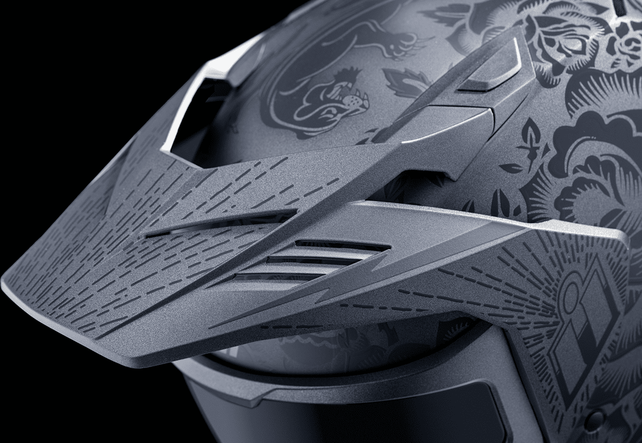 Icon Elsinore Darkgard Modular Motorcycle Helmet