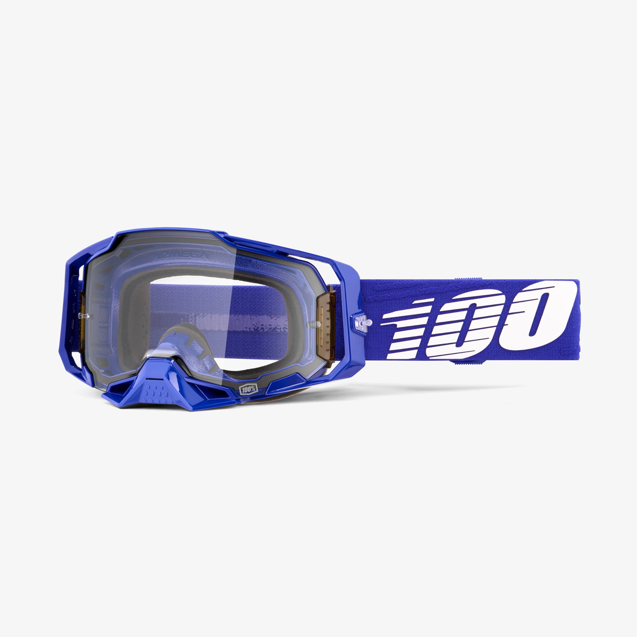 100% Armega Klein Mirror True Gold & Clear Lens Goggle