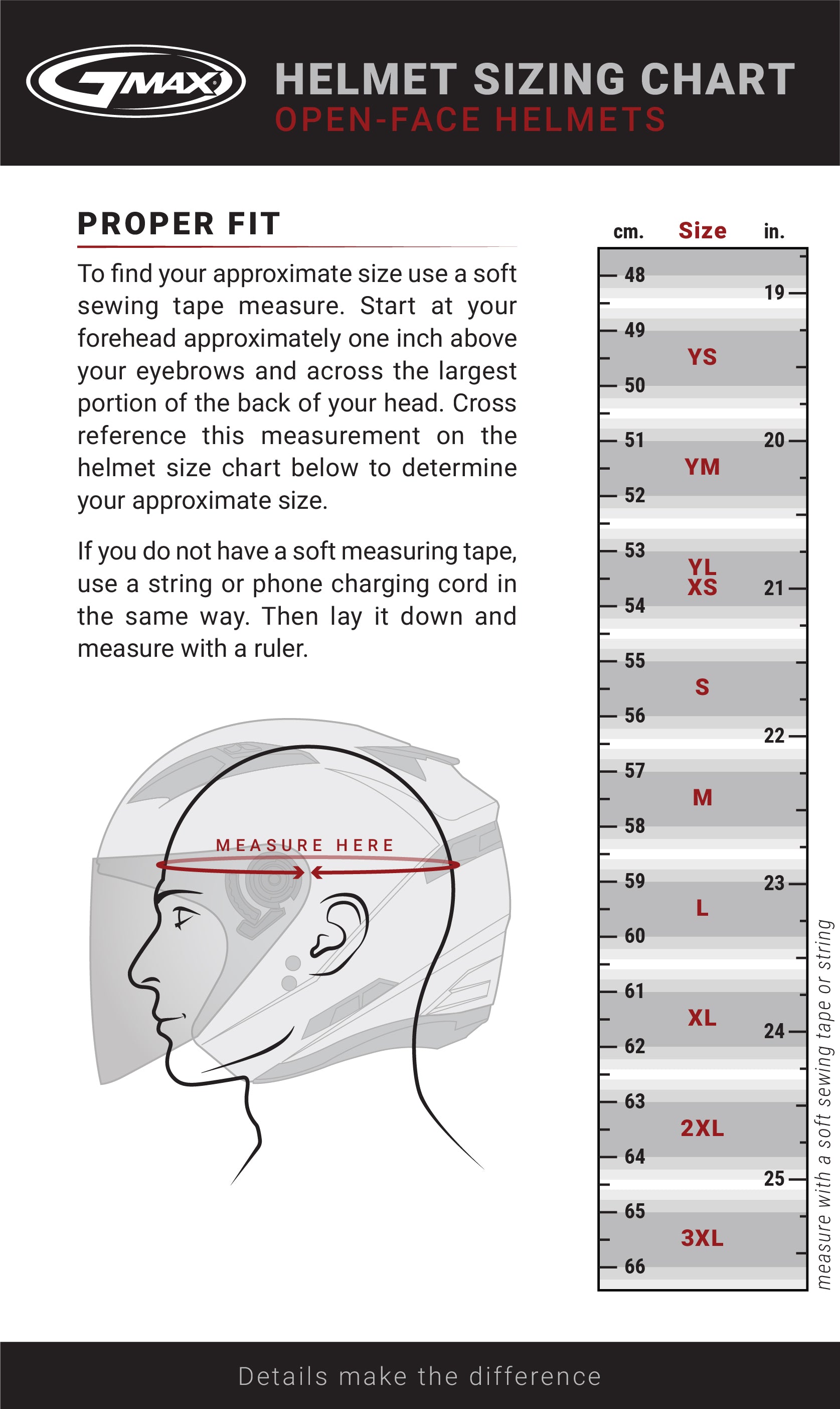 Gmax GM-32 Solid Open Face Motorcycle Helmet