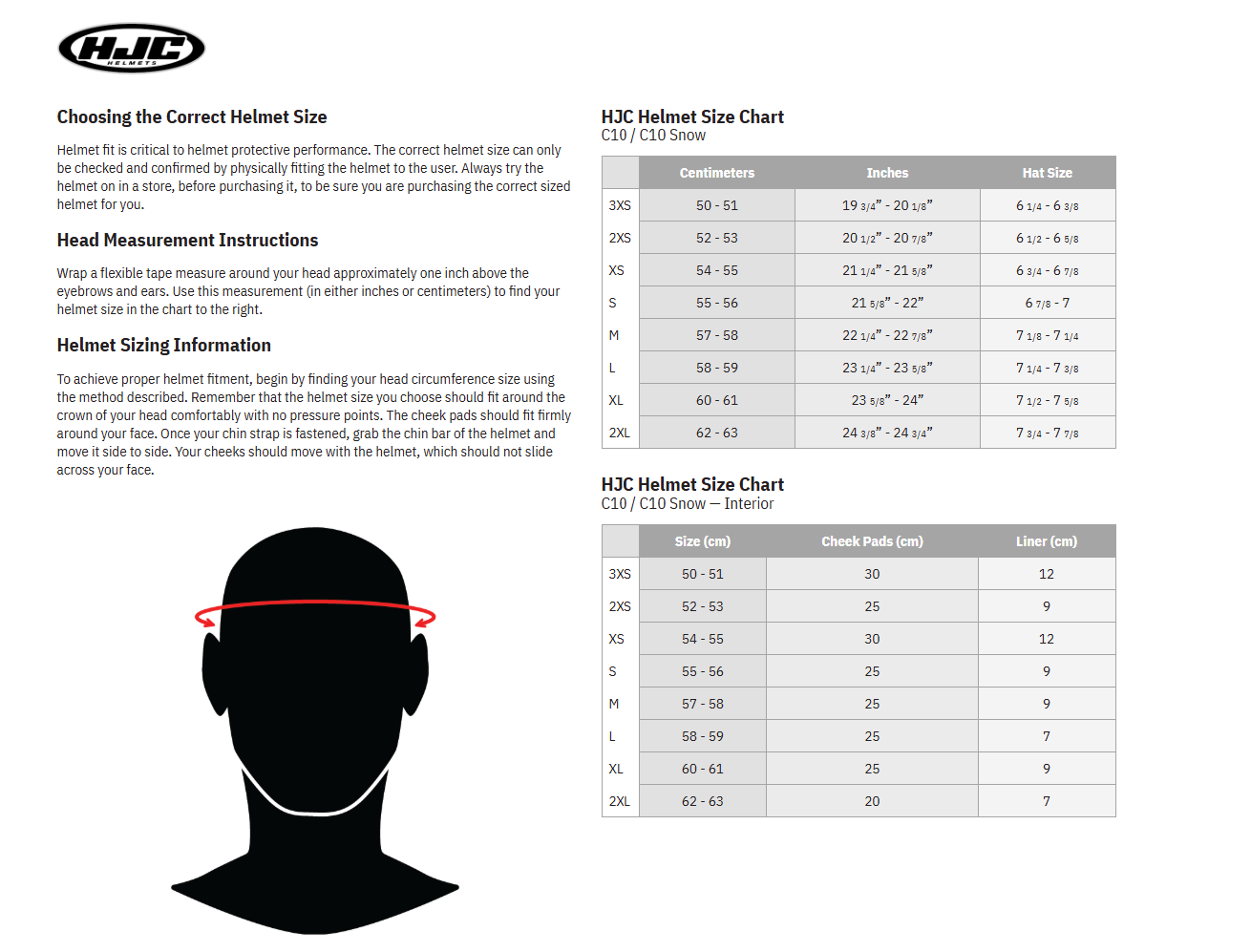 HJC C10 FOP Full Face Motorcycle Helmet
