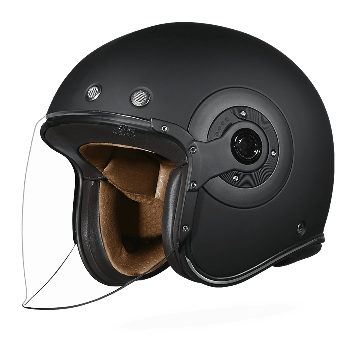 Daytona Retro Jet Solid Open Face Motorcycle Helmet