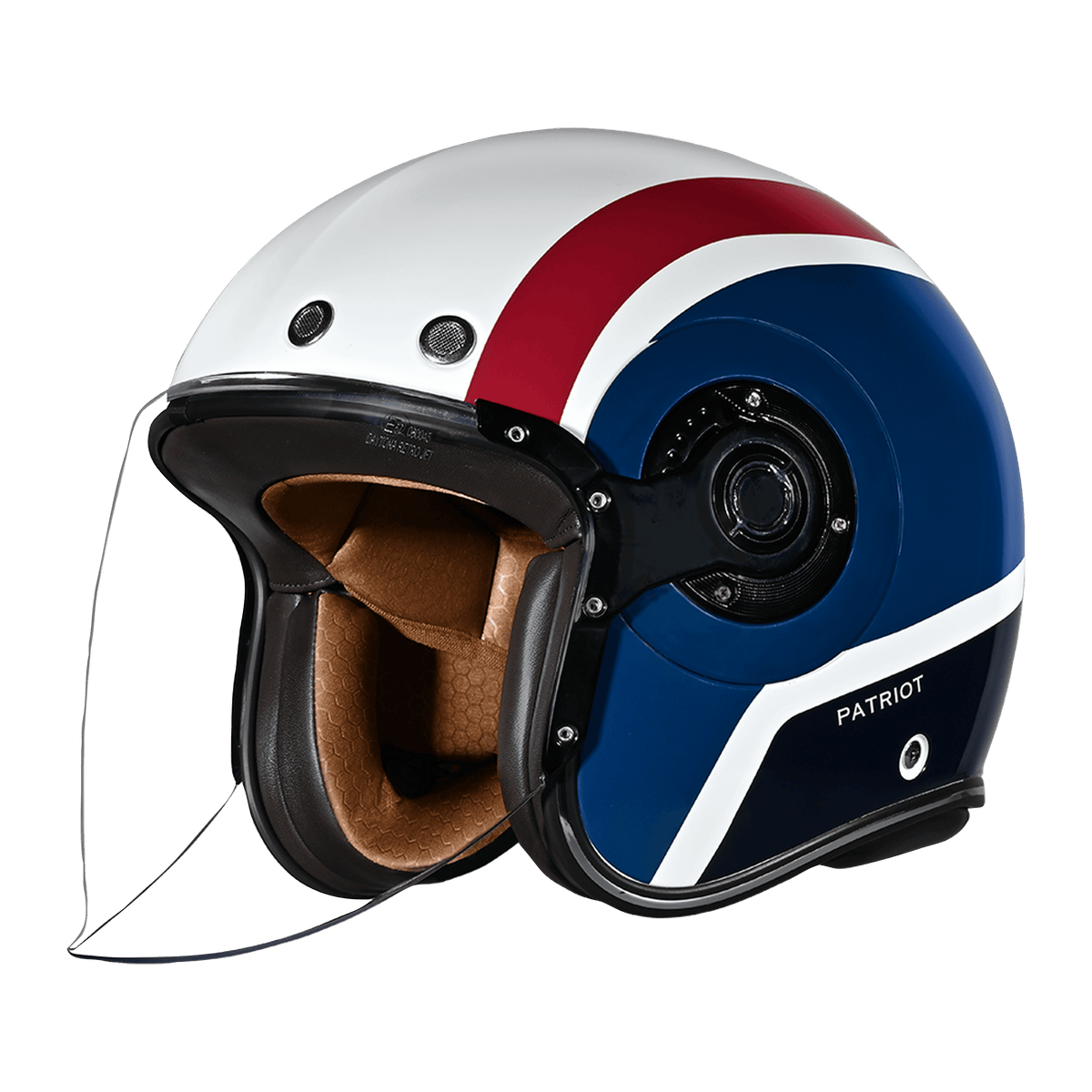 Daytona Retro Jet Patriot Open Face Motorcycle Helmet
