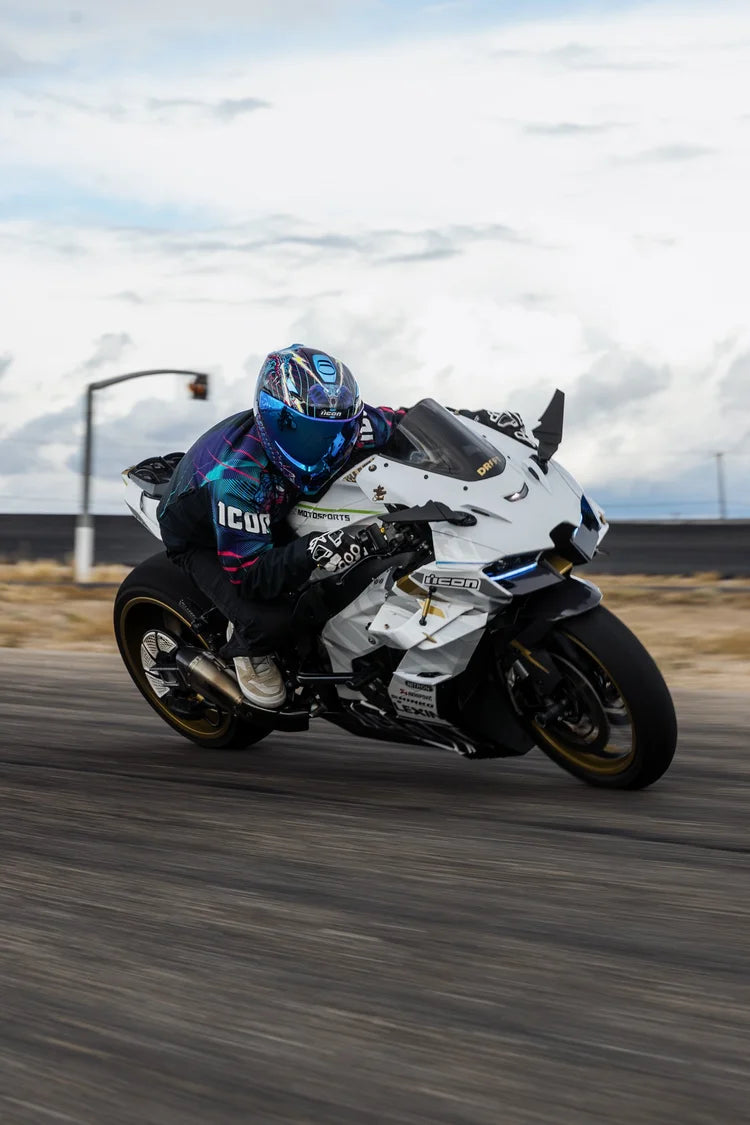 Icon Threshold Synthwave Lazer Cobra Modular Motorcycle Helmet