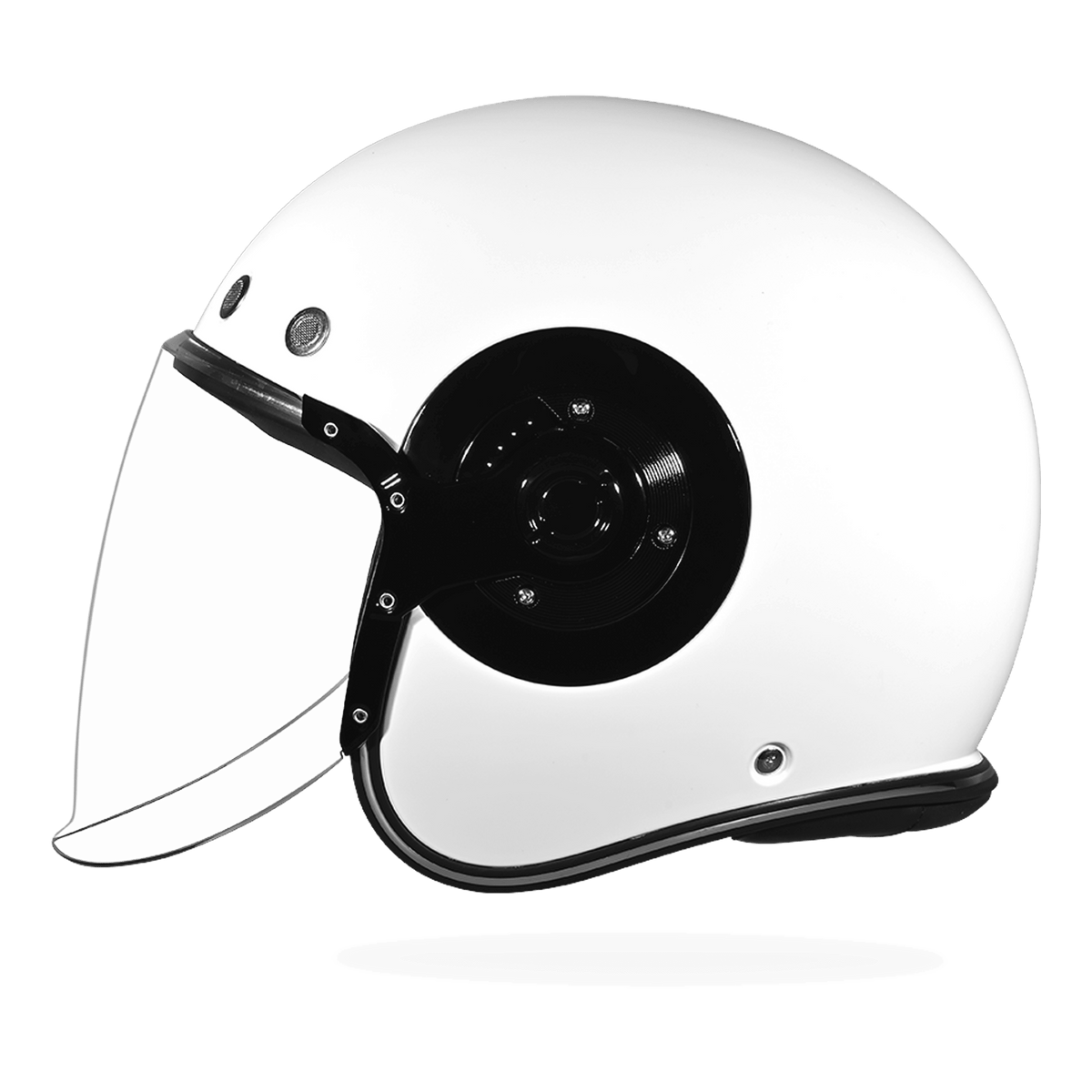 Daytona Retro Jet Solid Open Face Motorcycle Helmet