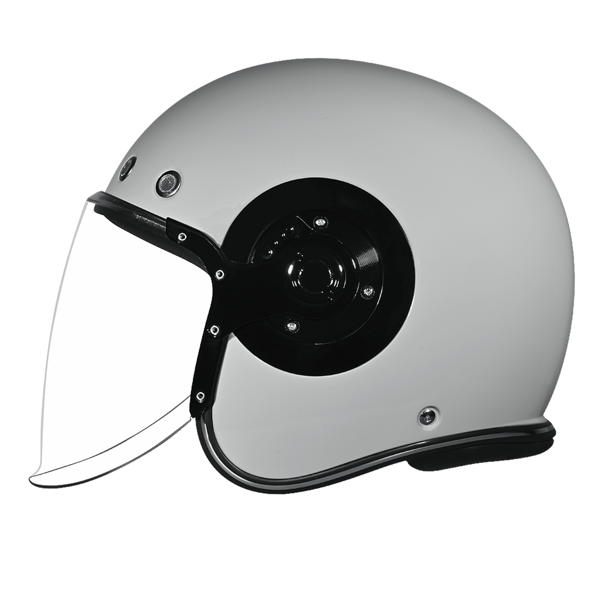 Daytona Retro Jet Solid Open Face Motorcycle Helmet