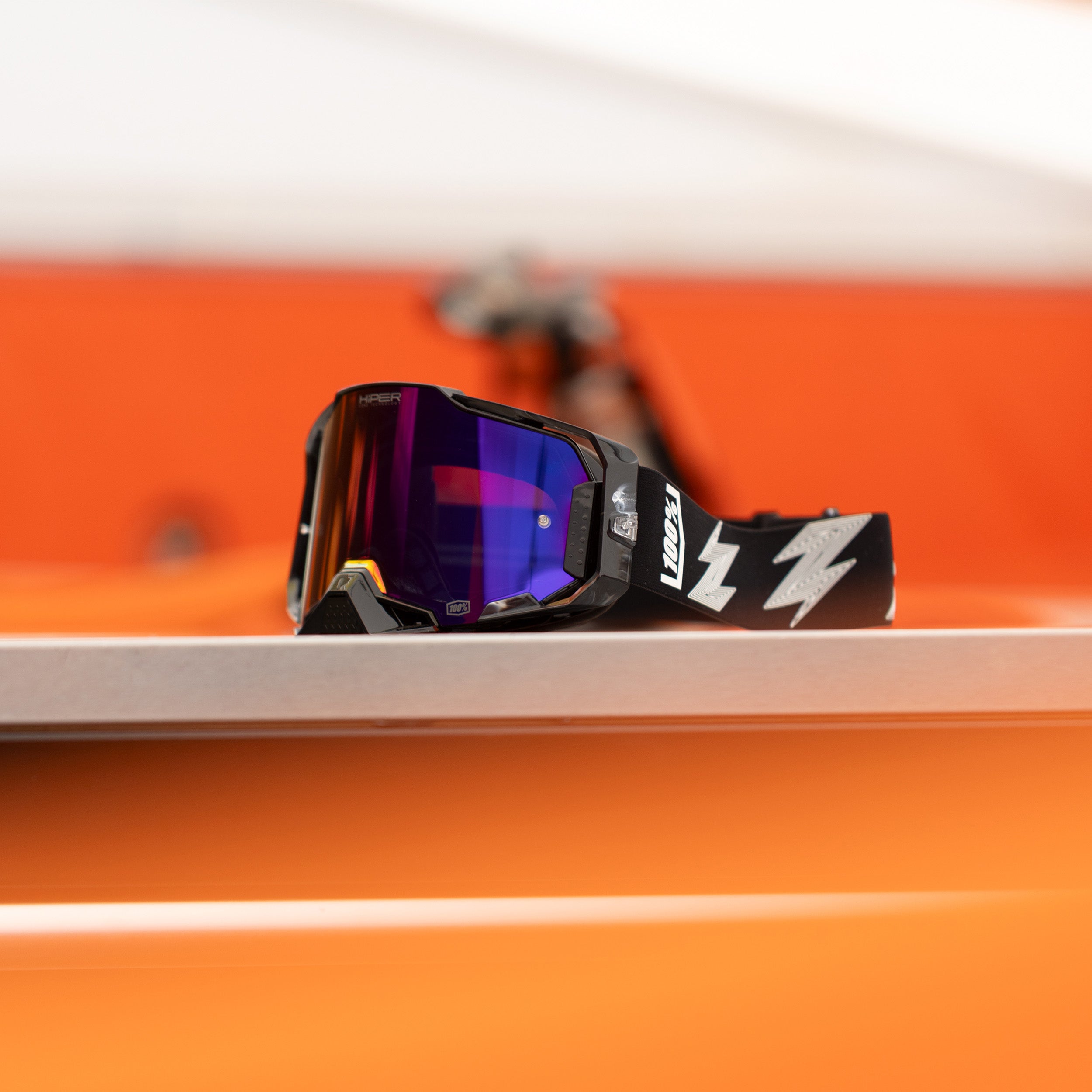 100% Armega Hiper Crenshaw Mirror Purple Lens Goggle