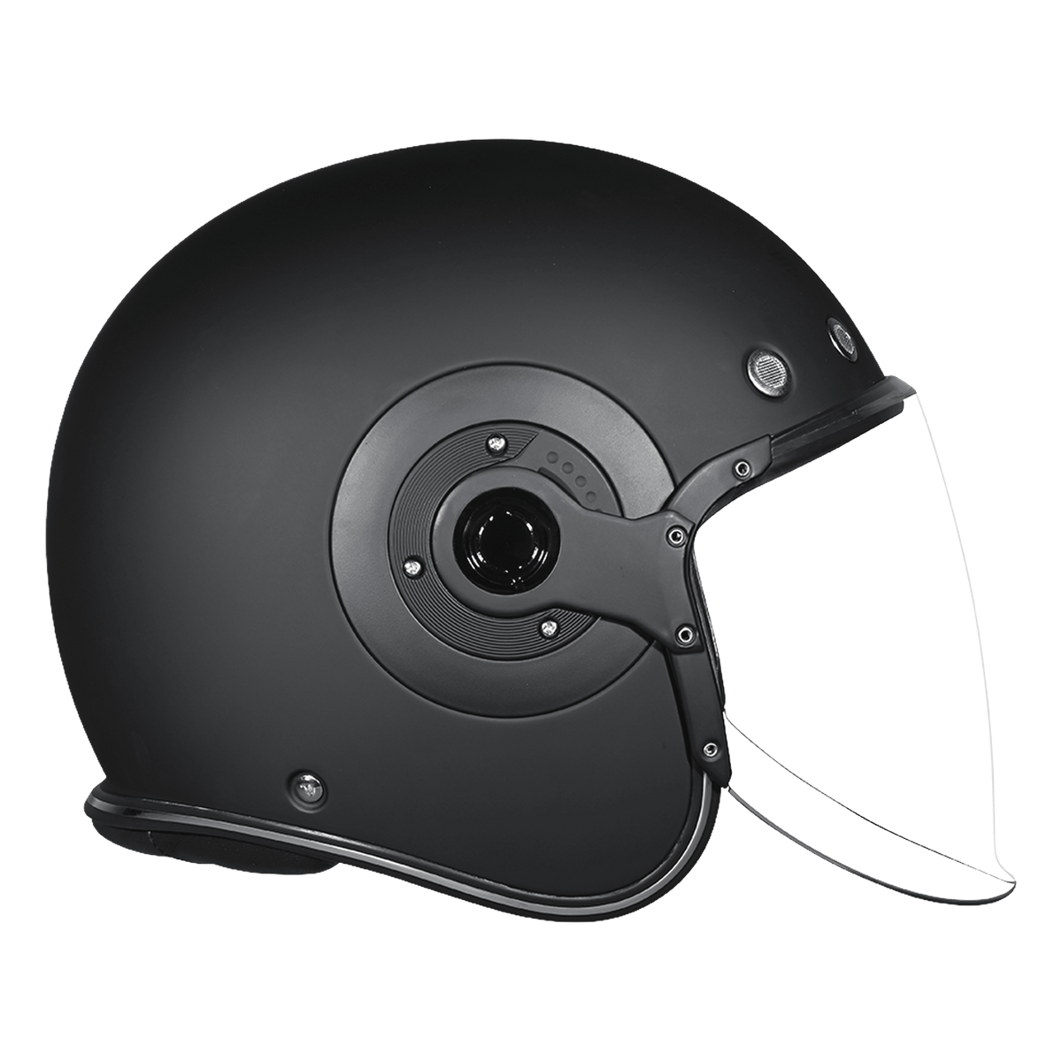 Daytona Retro Jet Solid Open Face Motorcycle Helmet