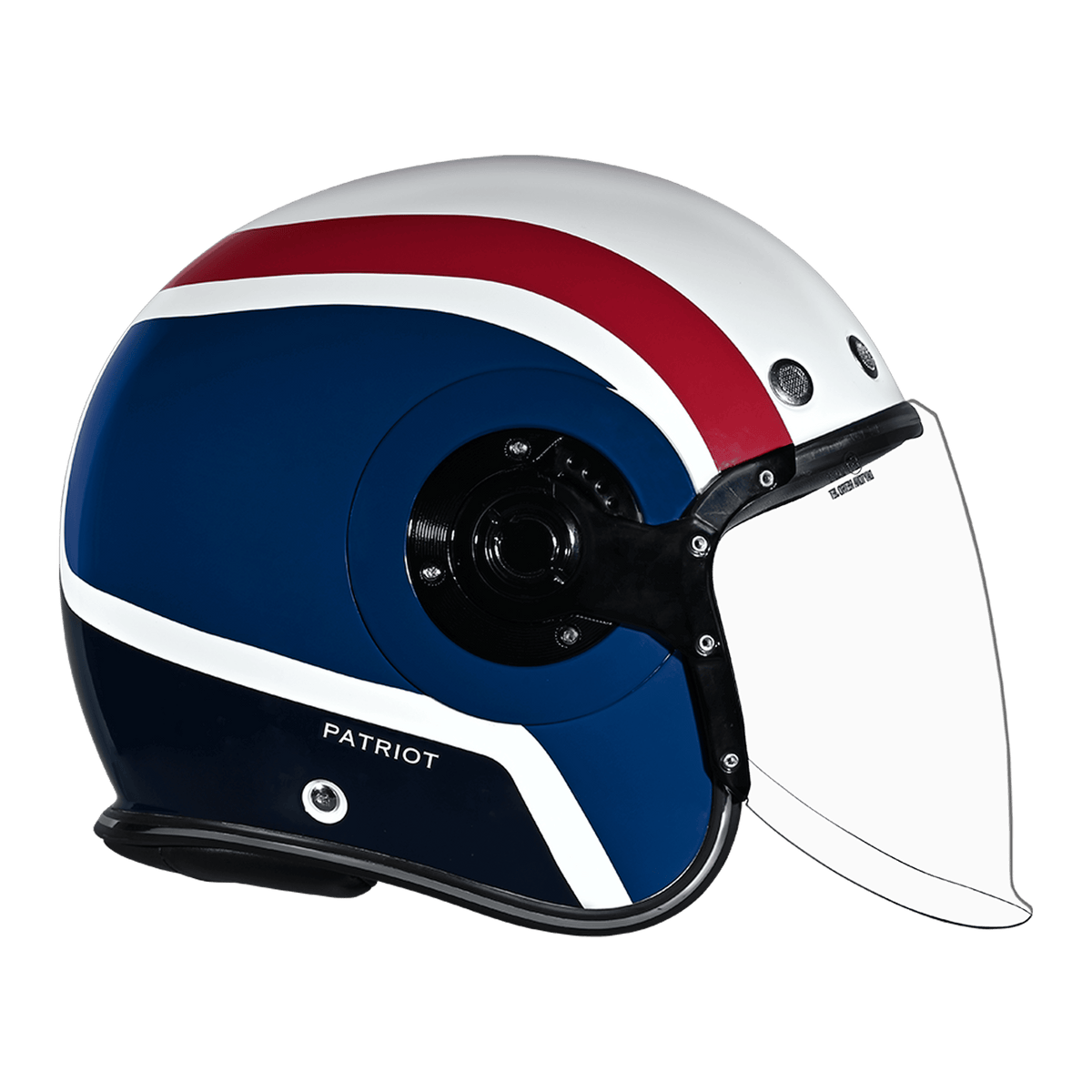 Daytona Retro Jet Patriot Open Face Motorcycle Helmet