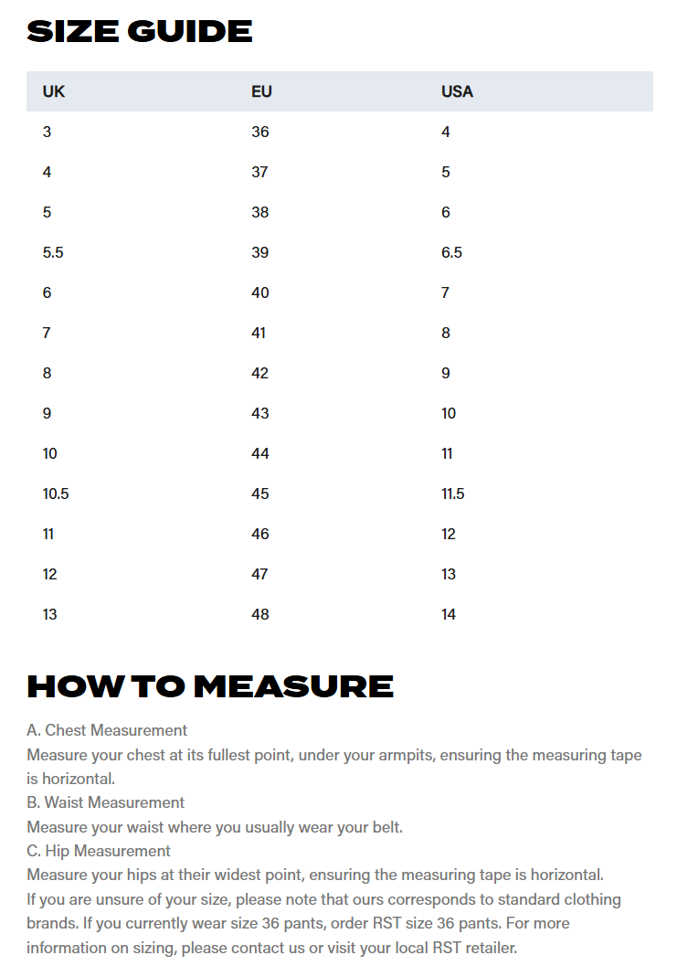 rst-moto-motorcycle-boots-size-chart