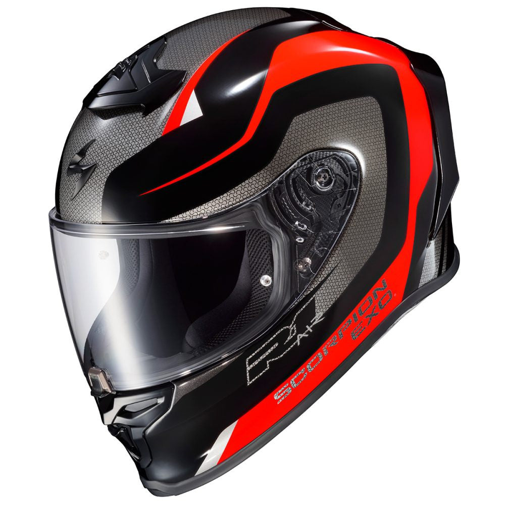 SCORPION EXO-R1 AIR ヘルメット Mサイズ レッド/ブラック Scorpion EXO-R1 Air Hive Full Face Motorcycle Helmet