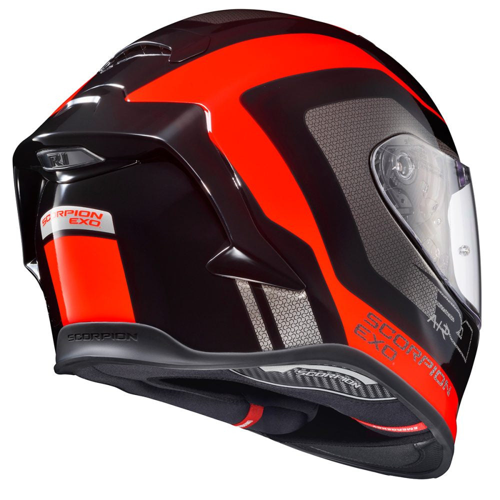 SCORPION EXO-R1 AIR ヘルメット Mサイズ レッド/ブラック Buy Scorpion EXO-R1 Evo 2 Air Vital Black-Silver-Red + Free