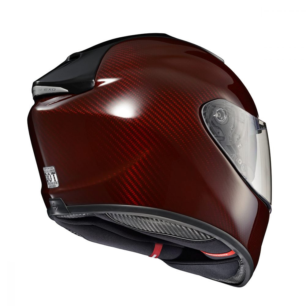 Scorpion EXO-ST1400 Carbon Helmet - Red Rear View