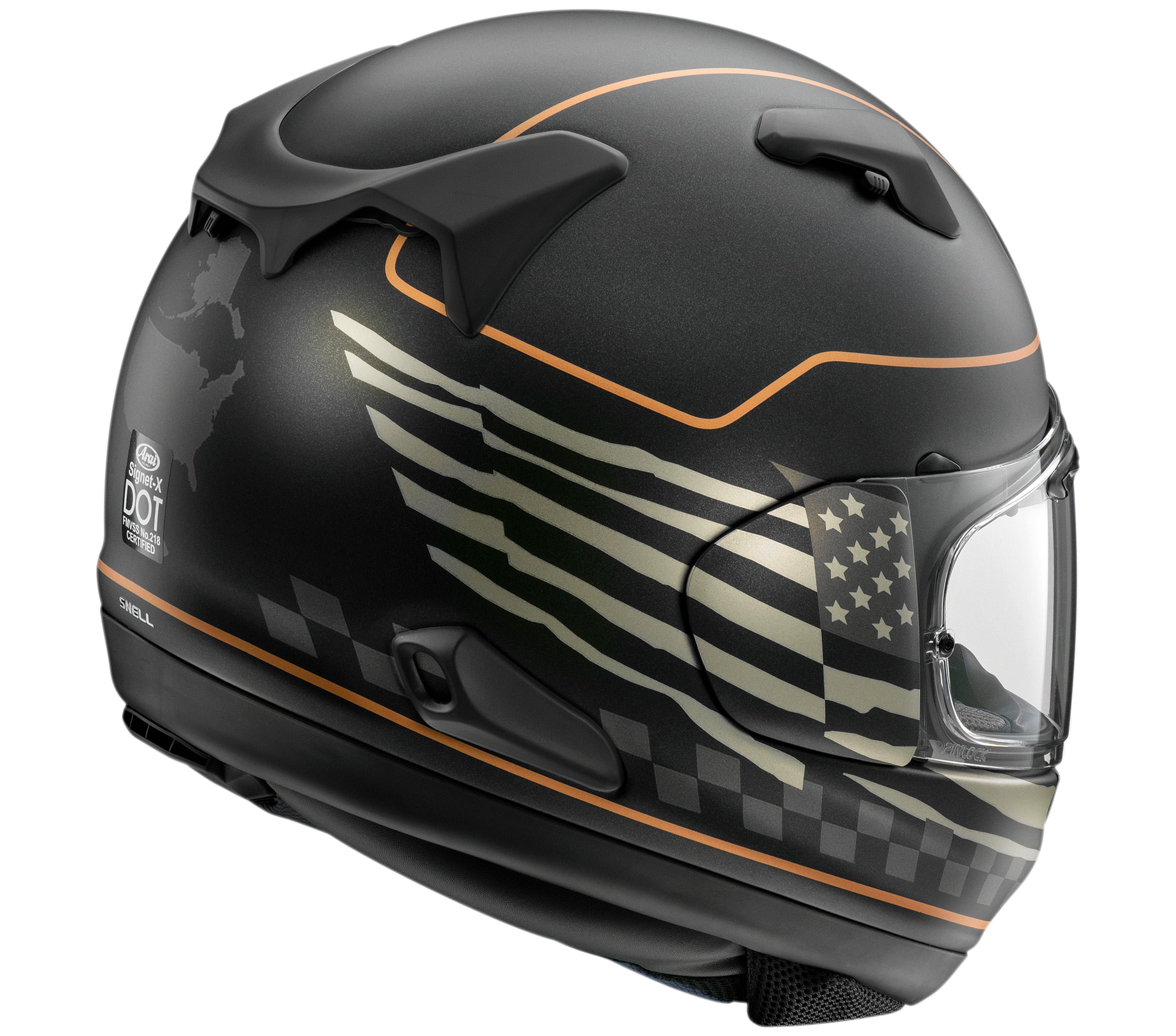 Arai Signet-X US Flag Helmet Full Face Motorcycle Helmet