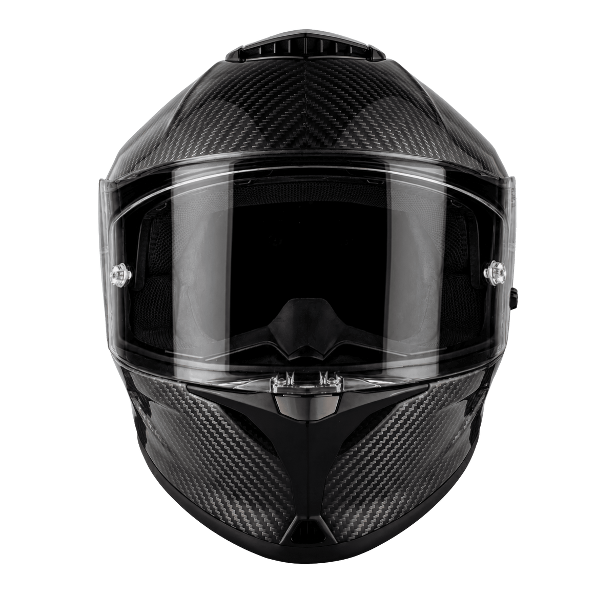 Daytona Viper Silver Carbon Fiber Full Face Motorcycle Helmet