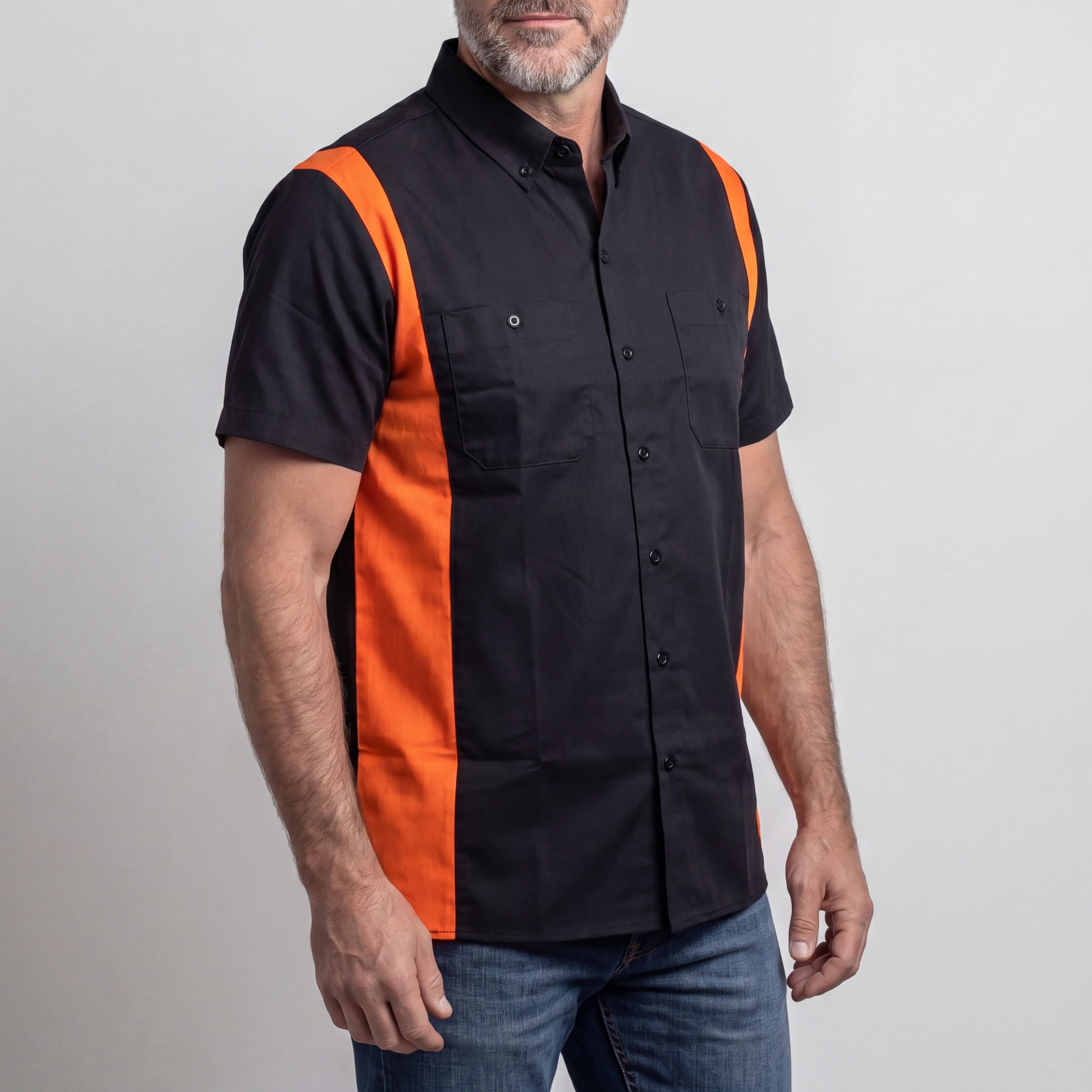 Vance Men's Button Front Garage Mechanics Shirt