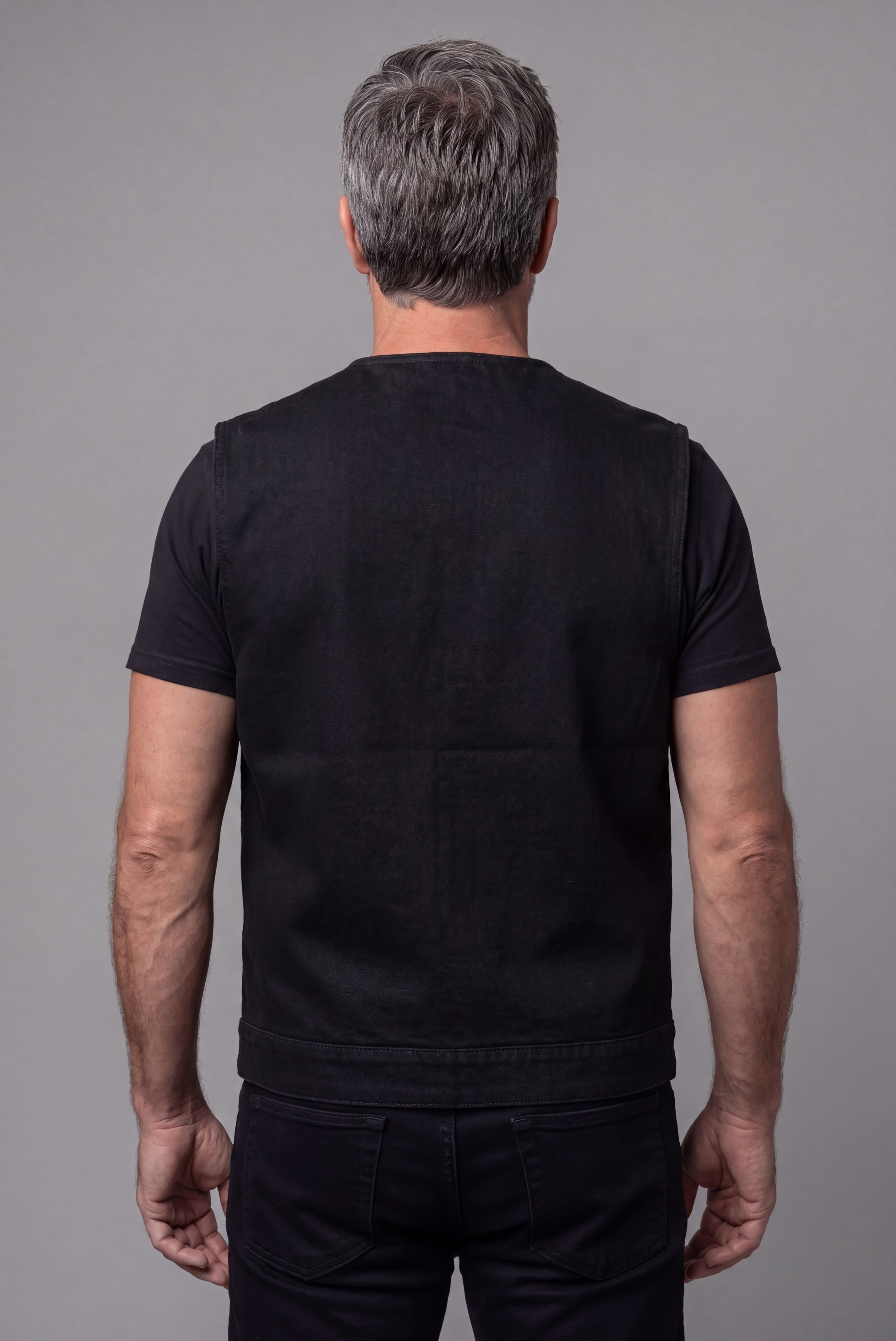 Men's Collarless Club Vest with Conceal Carry Pockets