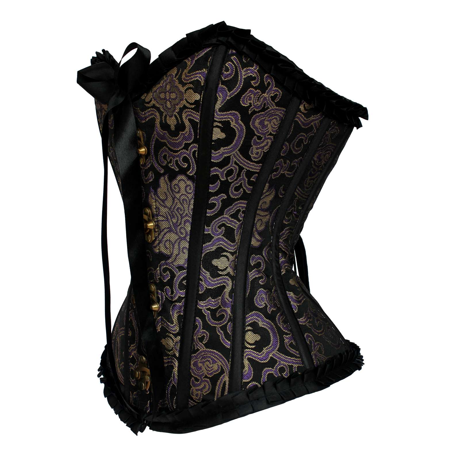 Women's Luxurious Brocade Steel Boned Waist Trainer Corset