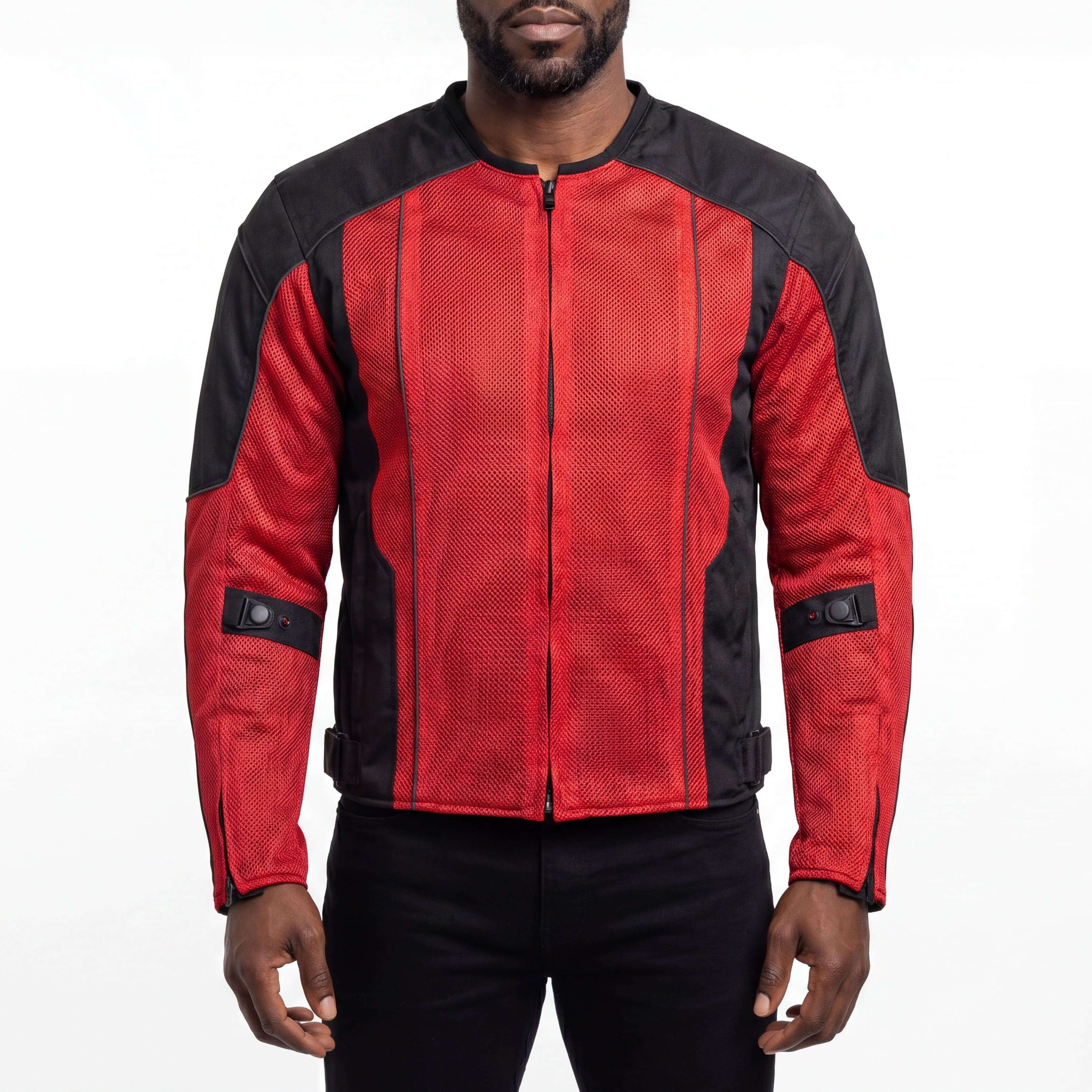 Men's 3 Season Mesh/Textile CE Armor Motorcycle Jacket