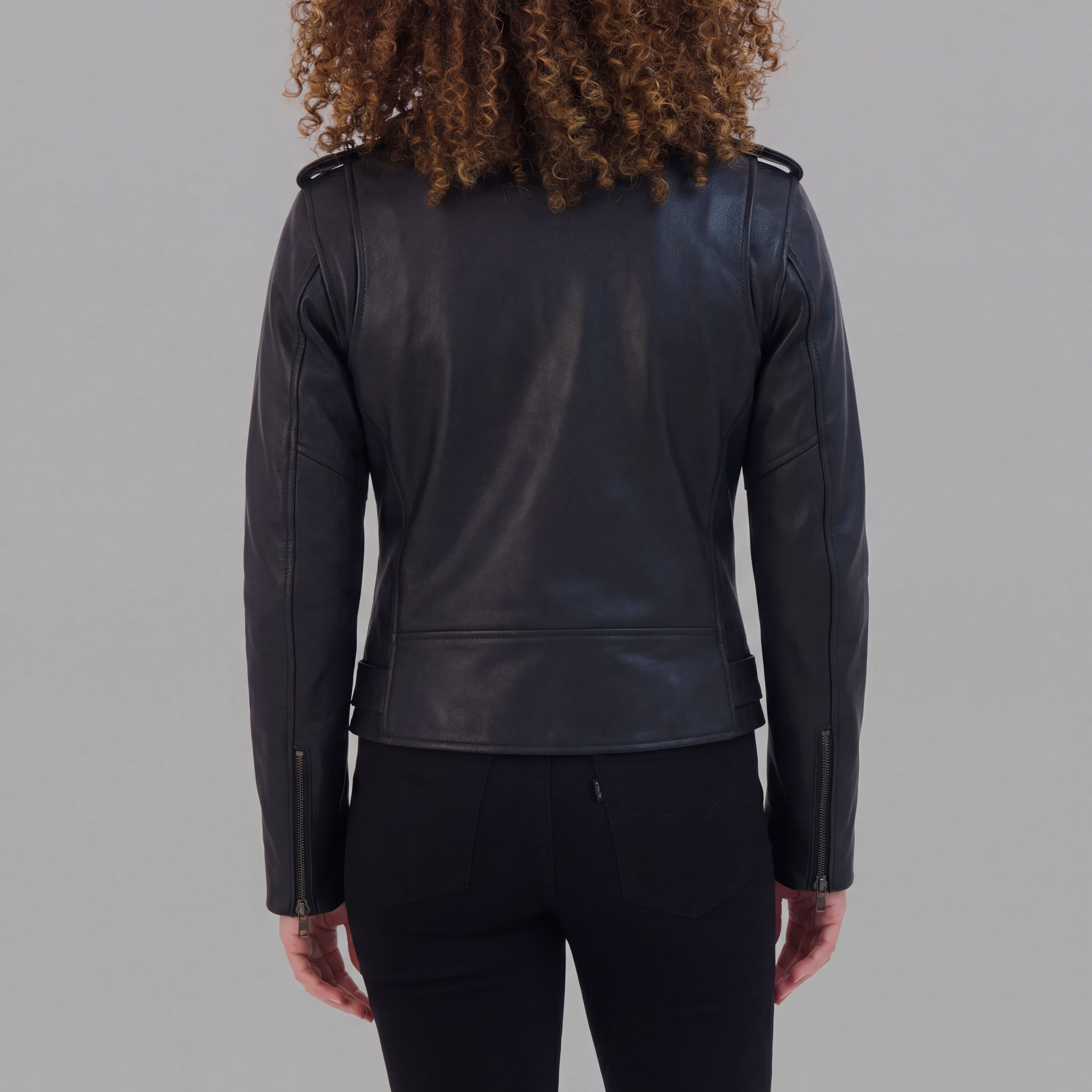 Vance Leather Ladies Premium Goatskin Classic Motorcycle Leather Jacket