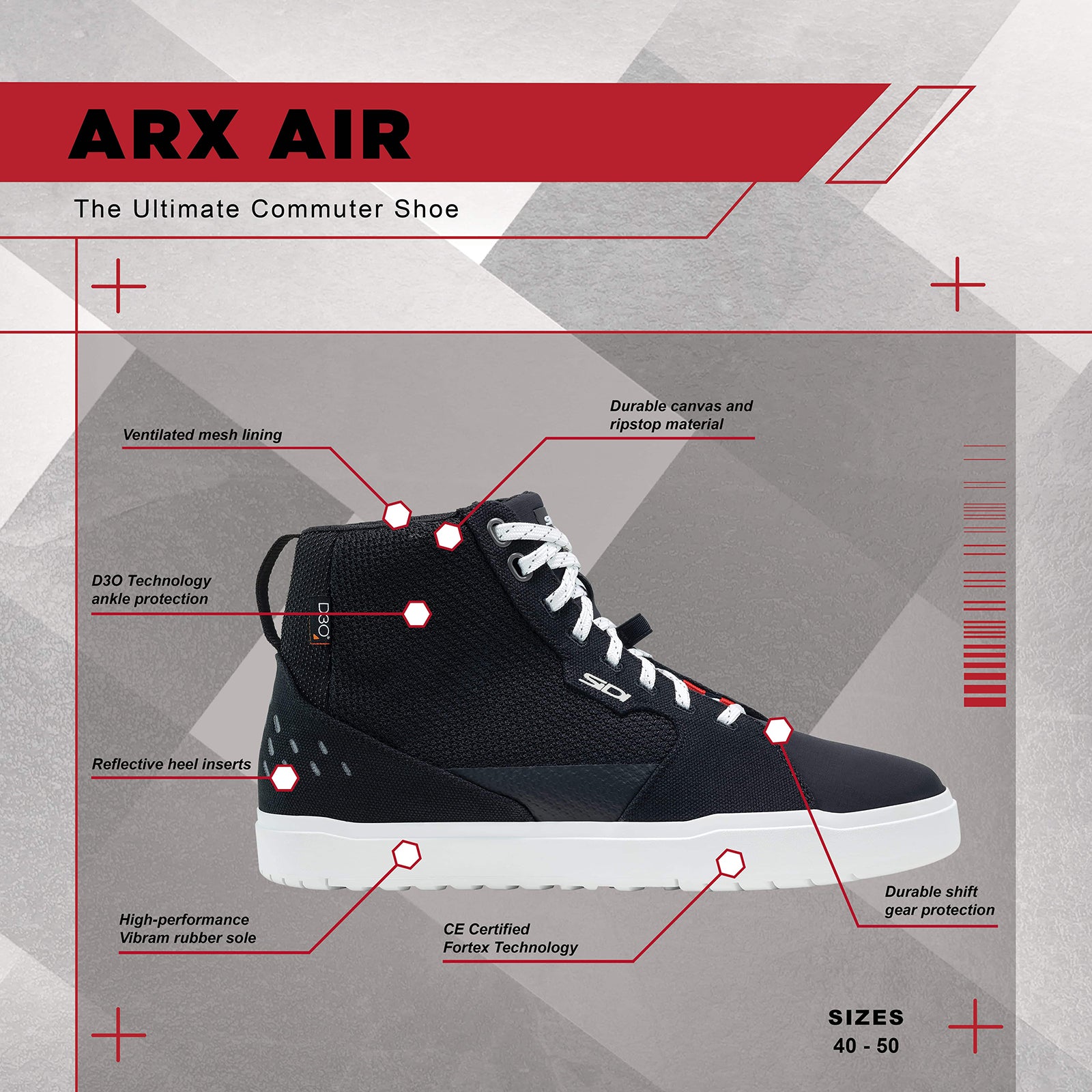 Sidi Men's ARX Air Motorcycle Riding Shoes