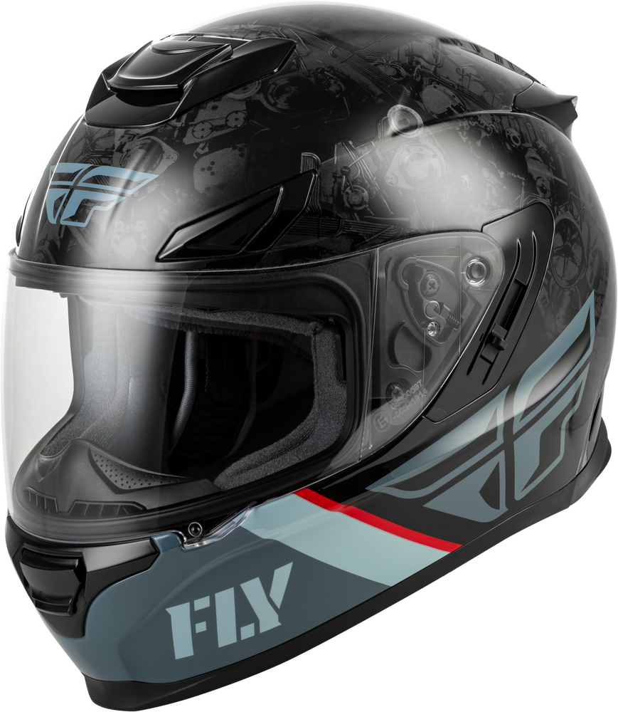 Sentinel Mech Helmet Black/Grey/Red Xl Sentinel Mech Helmet Black/Grey/Red Xl