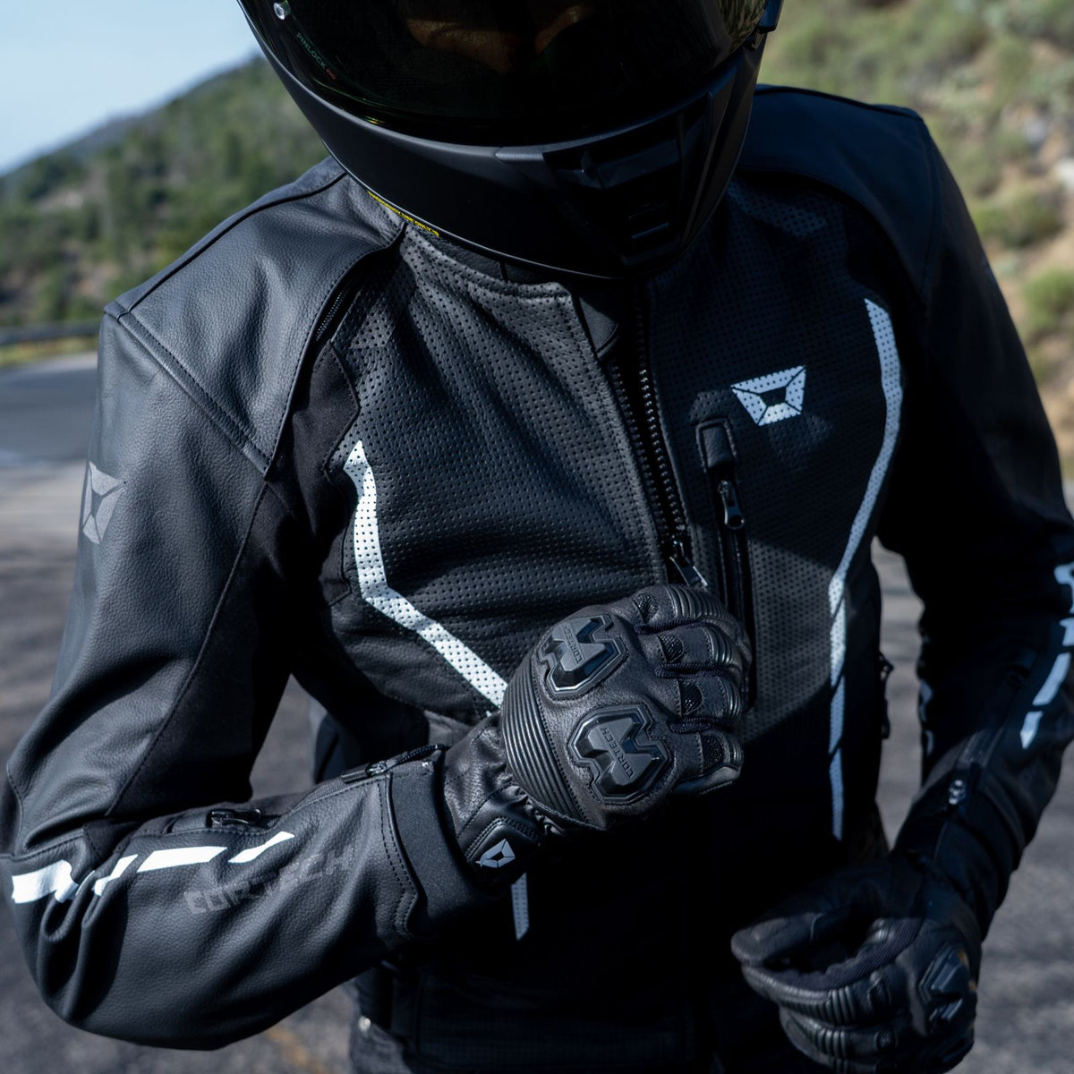 Cortech Men's Chicane 2.0 Leather Motorcycle Jacket