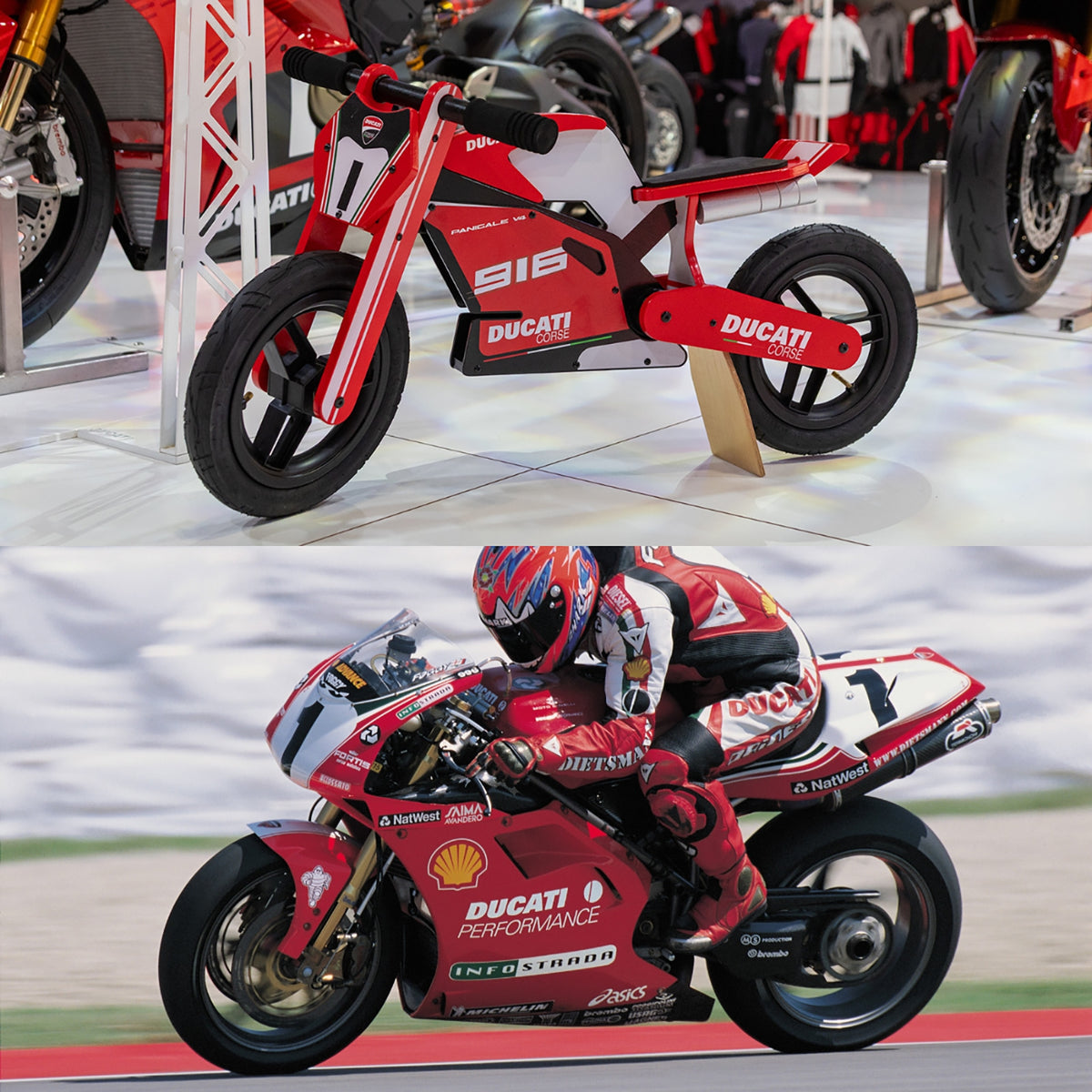 Kiddimoto Ducati 916 Balance Bike For Kids