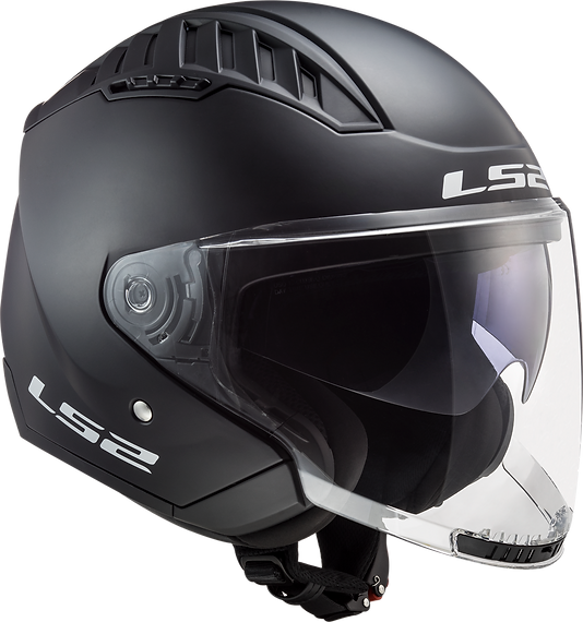 LS2 Copter Solid Open Face Motorcycle Helmet