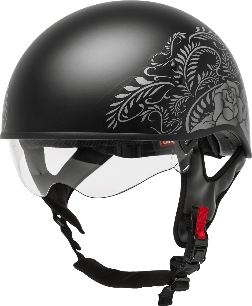 GMax HH 65 Rose Half Face Motorcycle Helmet