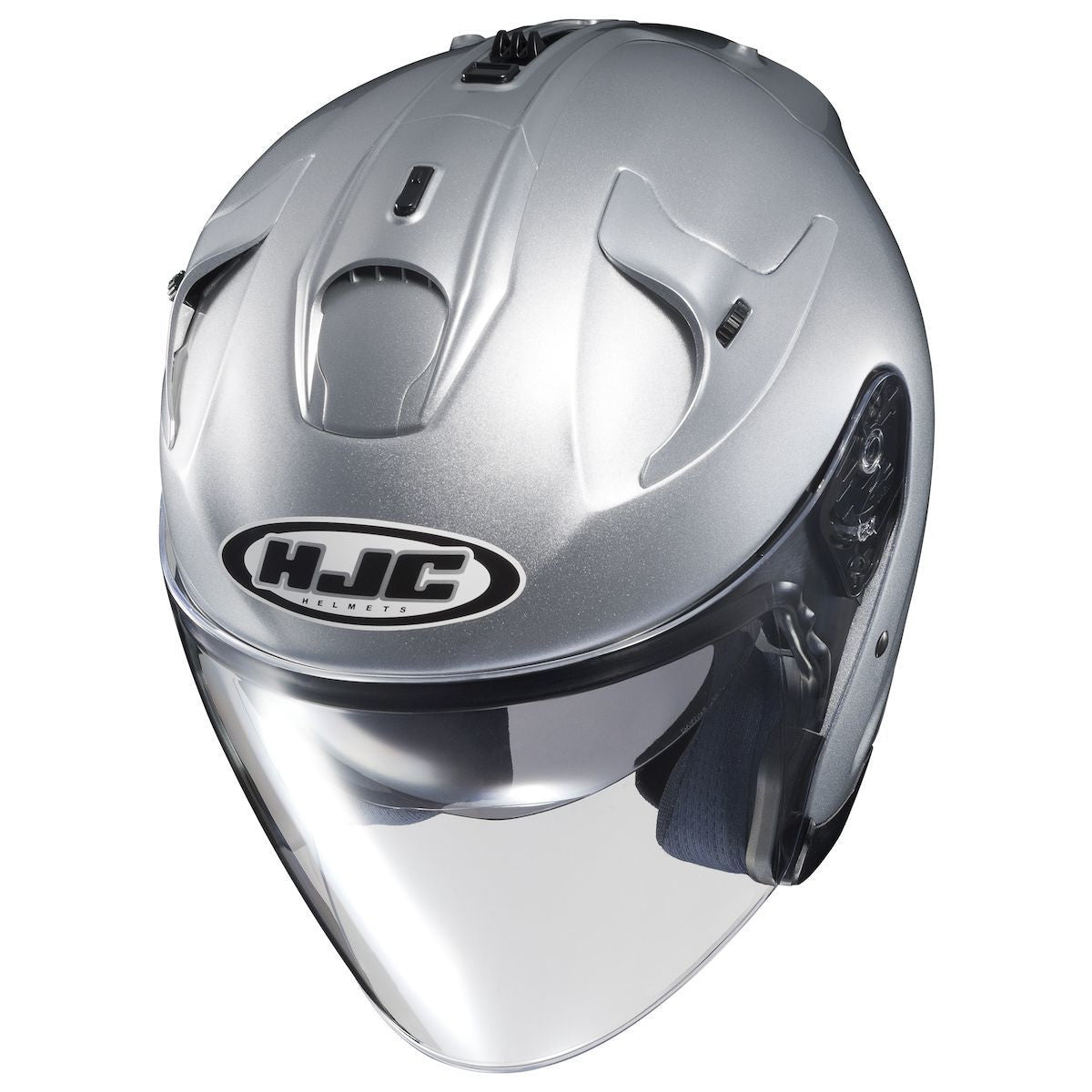 HJC FG-Jet Helmet - Silver Top View
