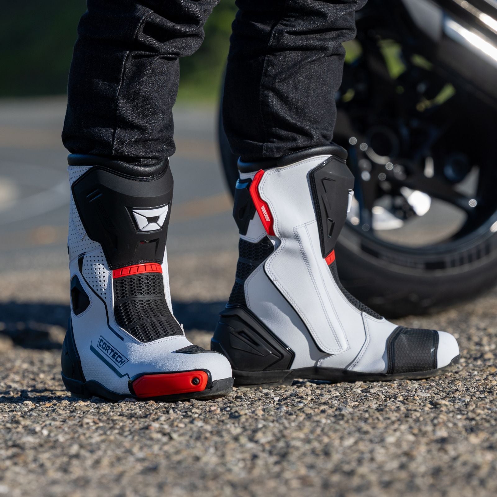Cortech Men's Revo RR Air Motorcycle Boots | Team Motorcycle