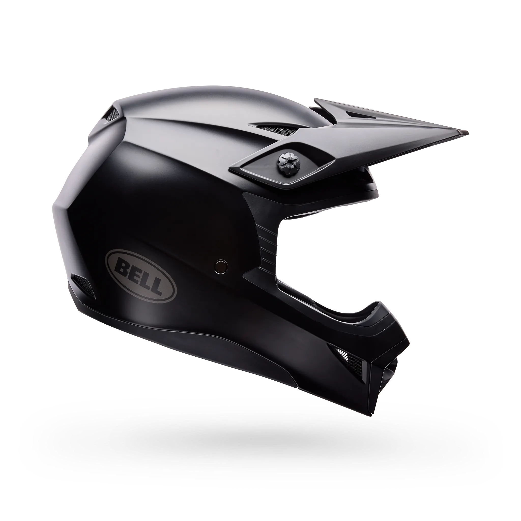 Bell MX-10 Mips Solid Motorcycle Helmet - Matte Black - Side View