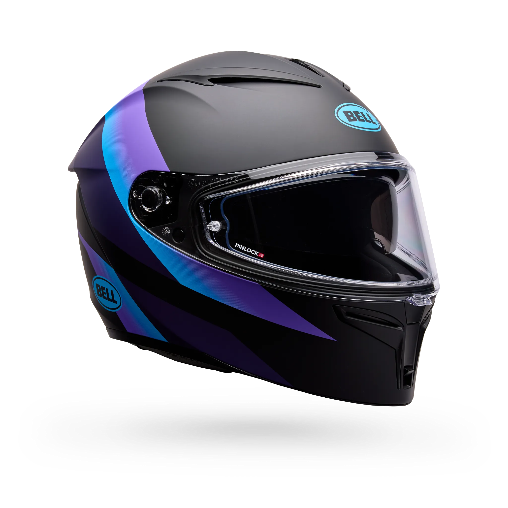 Bell Lithium Passion Full Face Motorcycle Helmet - Black/Purple - Main