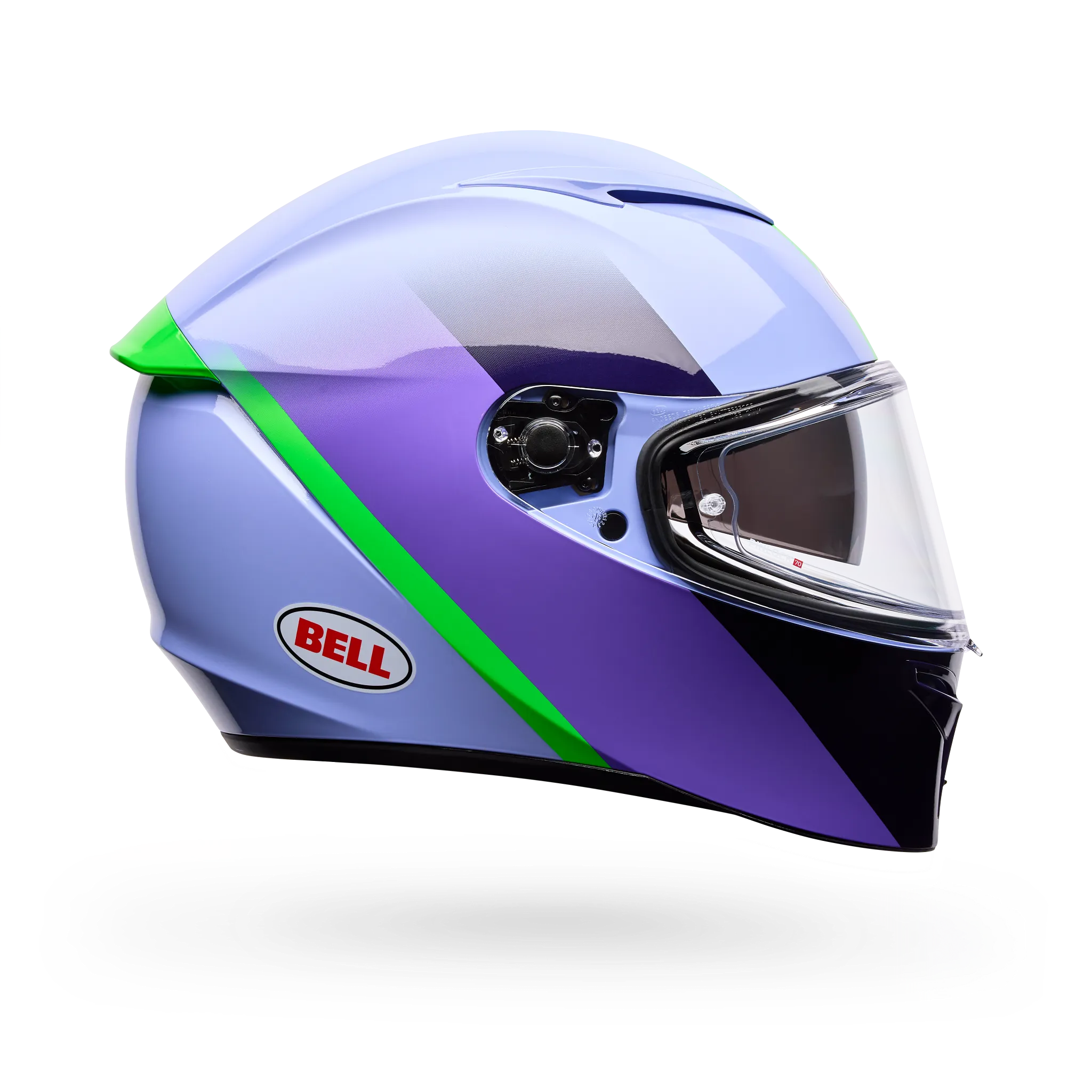 Bell Lithium Mips Bash Full Face Motorcycle Helmet - Purple - Side View